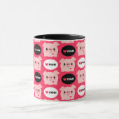 Kawaii I Liebe-Schweine Tasse (Zentrum)