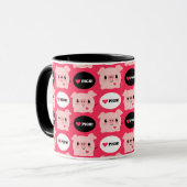 Kawaii I Liebe-Schweine Tasse (Vorderseite Links)