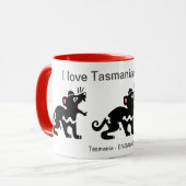 Kawaii - I Liebe Tasmanian DEVILS - Tierfreund - Tasse (Vorderseite Links)