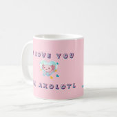 Kawaii I Love You An Axolotl Custom Photo Mug Kaffeetasse (Vorderseite Links)