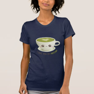 Kawaii I Love You So Matcha Puns Mädchen T-Shirt