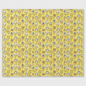 Kawaii Ice Cream Animals Wrapping Paper Geschenkpapier (Flach)