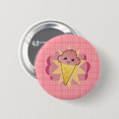Kawaii Ice Cream Button (Vorne & Hinten)