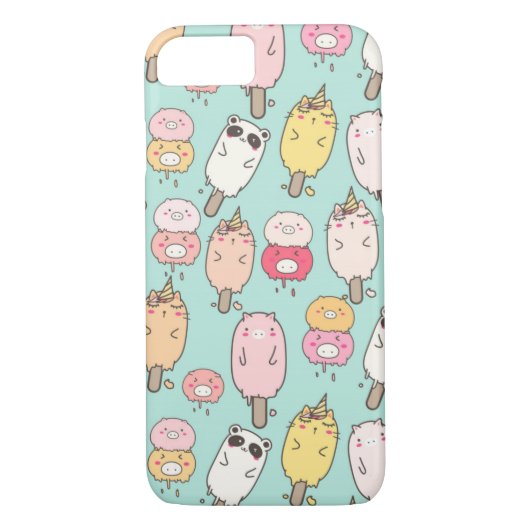 Kawaii Ice Cream Case-Mate iPhone Hülle (Rückseite)