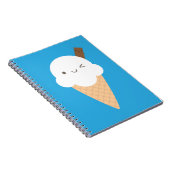 Kawaii Ice Cream Cone Notizblock (Rechte Seite)