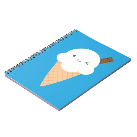 Kawaii Ice Cream Cone Notizblock (Linke Seite)