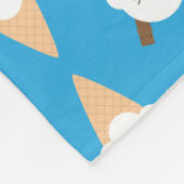 Kawaii Ice Cream Cones Fleecedecke (Ecke)