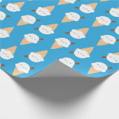Kawaii Ice Cream Cones Geschenkpapier (Ecke)