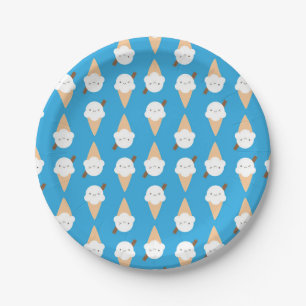 Kawaii Ice Cream Cones Pappteller