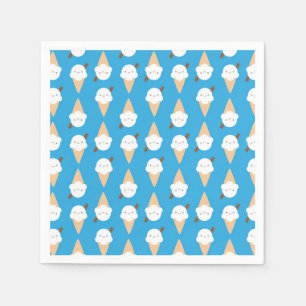 Kawaii Ice Cream Cones Serviette