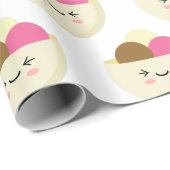 Kawaii Ice Cream Geschenkpapier (Rolleneckpunkt)