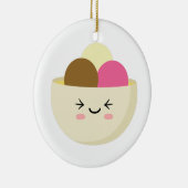 Kawaii Ice Cream Keramik Ornament (Rechts)
