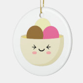 Kawaii Ice Cream Keramik Ornament (Links)