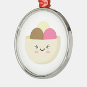 Kawaii Ice Cream Ornament Aus Metall (Links)
