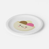 Kawaii Ice Cream Pappteller (Schrägansicht)