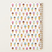 Kawaii Ice Cream Pattern Planer (Rückseite)