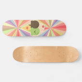 Kawaii Ice Cream Rainbow Skateboard (Horizontal)