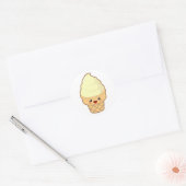Kawaii Ice Cream Runder Aufkleber (Umschlag)