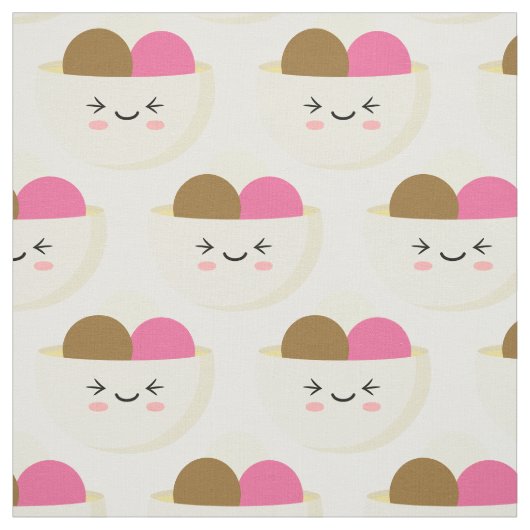 Kawaii Ice Cream Stoff (Muster)