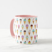 Kawaii Ice Cream Tasse (Vorderseite Links)