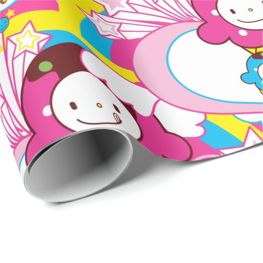 Kawaii Ice Cream Uber Niedlich Geschenkpapier (Rolleneckpunkt)