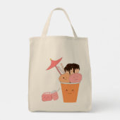 Kawaii Ice Creme Cup | Tasche (Rückseite)