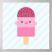 Kawaii Ice Lolly / Popsicle Poster (Vorne)
