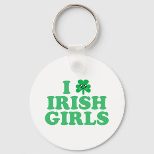 KAWAII ICH LIEBE IRLÄNDISCHE MÄDCHEN SHAMROCK GLÜC SCHLÜSSELANHÄNGER