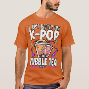Kawaii ich mag K-Pop und Bubble Tea Opp T-Shirt