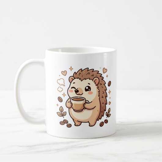 Kawaii-Igel-Kaffeetasse Kaffeetasse (Links)