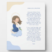 Kawaii Immaculate Conception Gebet Fotoplatte (Vorderseite)