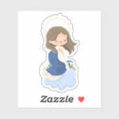 Kawaii Immaculate Conception Sticker (Blatt)