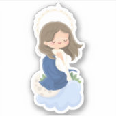 Kawaii Immaculate Conception Sticker (Vorderseite)