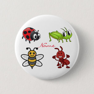 Kawaii Insects Thunder_Cove Button