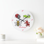 Kawaii Insects Thunder_Cove Große Wanduhr (Zuhause)