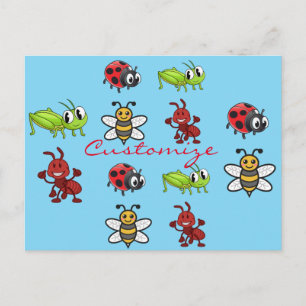 Kawaii Insects Thunder_Cove Postkarte
