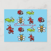 Kawaii Insects Thunder_Cove Postkarte (Vorderseite)