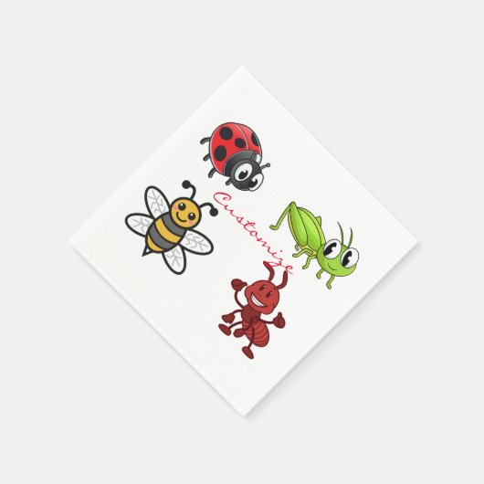 Kawaii Insects Thunder_Cove Serviette (Ecke)