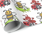 Kawaii Insekten Thunder_Cove Geschenkpapier (Rolleneckpunkt)