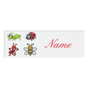 Kawaii Insekten Thunder_Cove Namenschild
