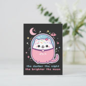 Kawaii Inspirational Kitty Cat Postkarte (Stehend Vorderseite)