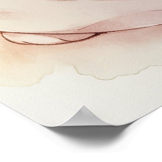 Kawaii Inu Hold Pillow Poster (Ecke)