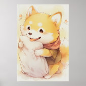 Kawaii Inu Hold Pillow Poster (Vorne)