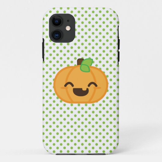 Kawaii Jack O Lanern Pumpkin iPhone Case (Rückseite)
