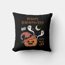 Kawaii Jack O' Lantern Creepy Niedlich Kissen