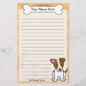 Kawaii Jack-Russell-Terrier-Briefpapier Briefpapier (Vorderseite)