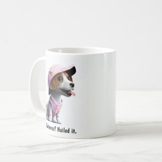Kawaii Jack Russell Terrier Kaffeetasse (Vorderseite Links)