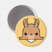 Kawaii Jackalope (Sie ändern den Hintergrund!) Magnet (Vorderseite/Rückseite)
