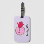 Kawaii Jam Donut Eat Me Gepäckanhänger (Vorderseite Vertikal)