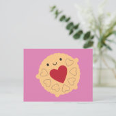Kawaii Jammie Dodger Biscuit Postkarte (Stehend Vorderseite)
